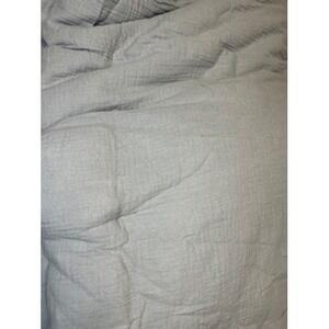 HOMMYS Gray Lightweight Textured Duvet Comforter Queen